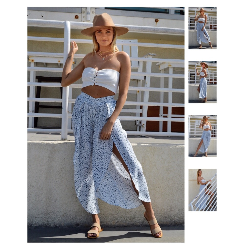 Moonbeam Slit Front Pant